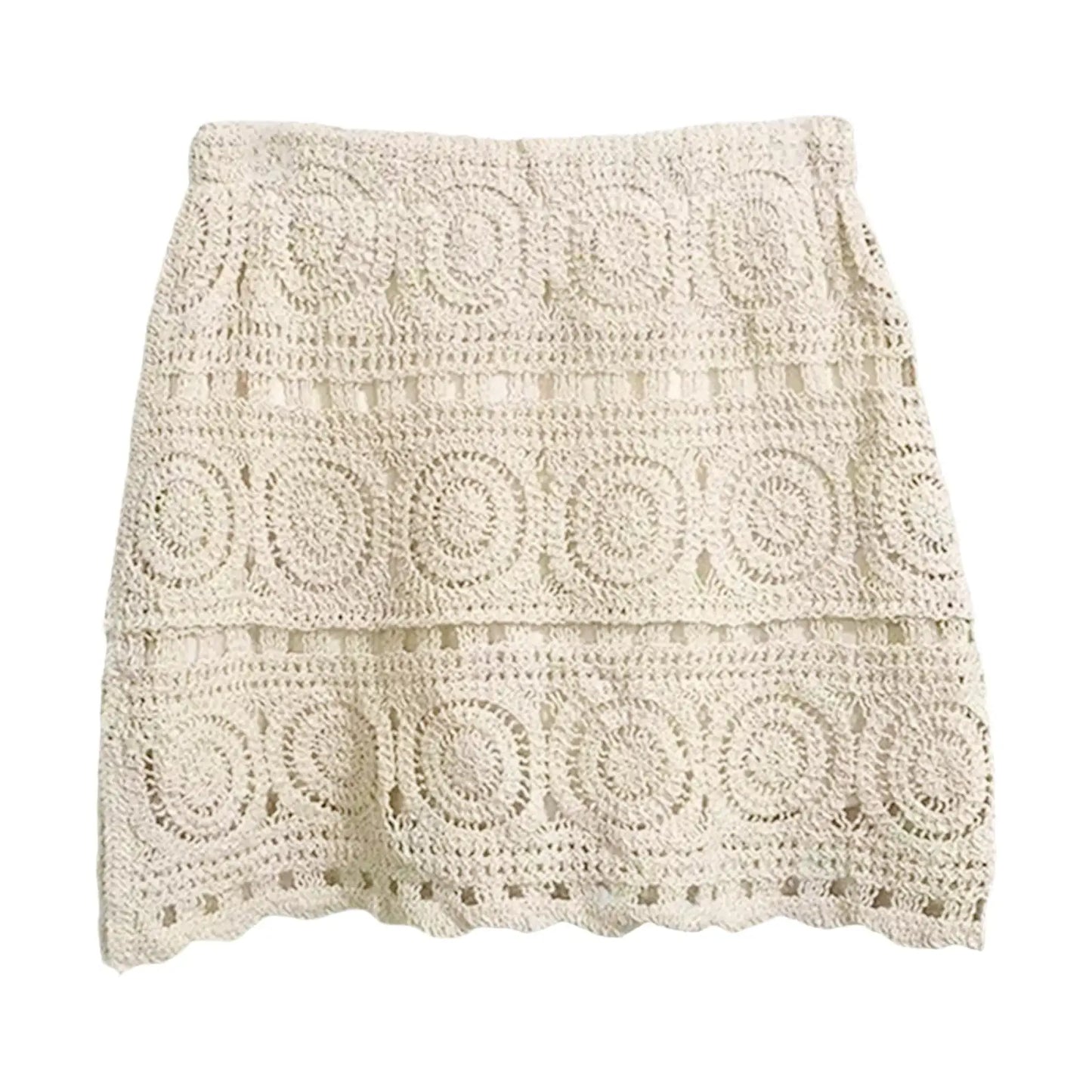Women Crochet Skirt Comfortable Fashion Beach Skirt for Women Travel Beach