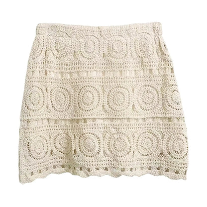 Women Crochet Skirt Comfortable Fashion Beach Skirt for Women Travel Beach