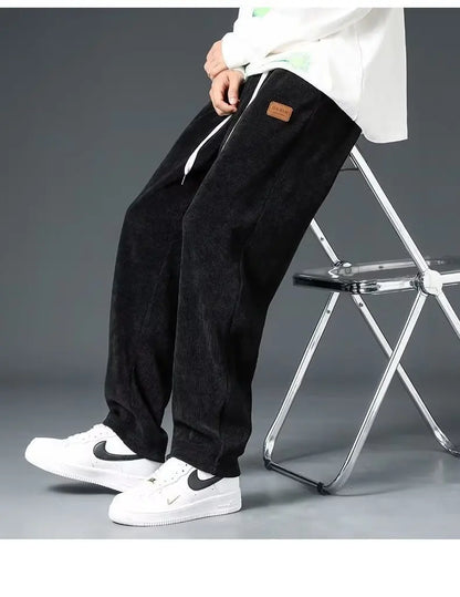 2025 New Design Spring Autumn Straight Sweatpants men baggy pants Men's pants joggers Male Loose Grey Casual Pants for men's