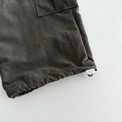 2025 Autumn New Baby Loose Trousers Infant Boy Cargo Pants Toddler Girl Harem Pants Solid Children Casual Pants Kids Clothes