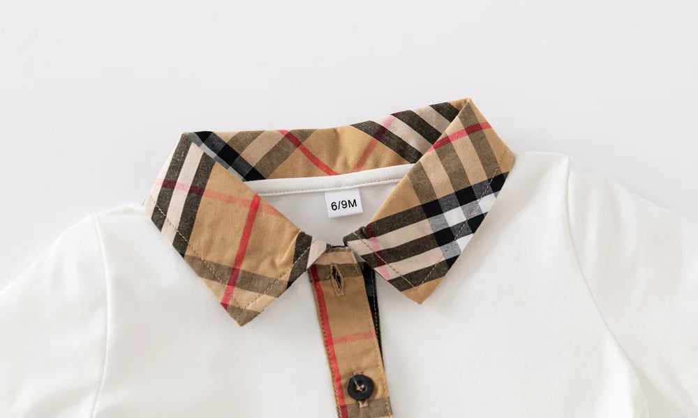 Baby Girl Princess Dress Cotton Baby Girl Dress Plaid Pattern Summer Newborn Clothes Baby Dress Party Birthday Baptism Dress