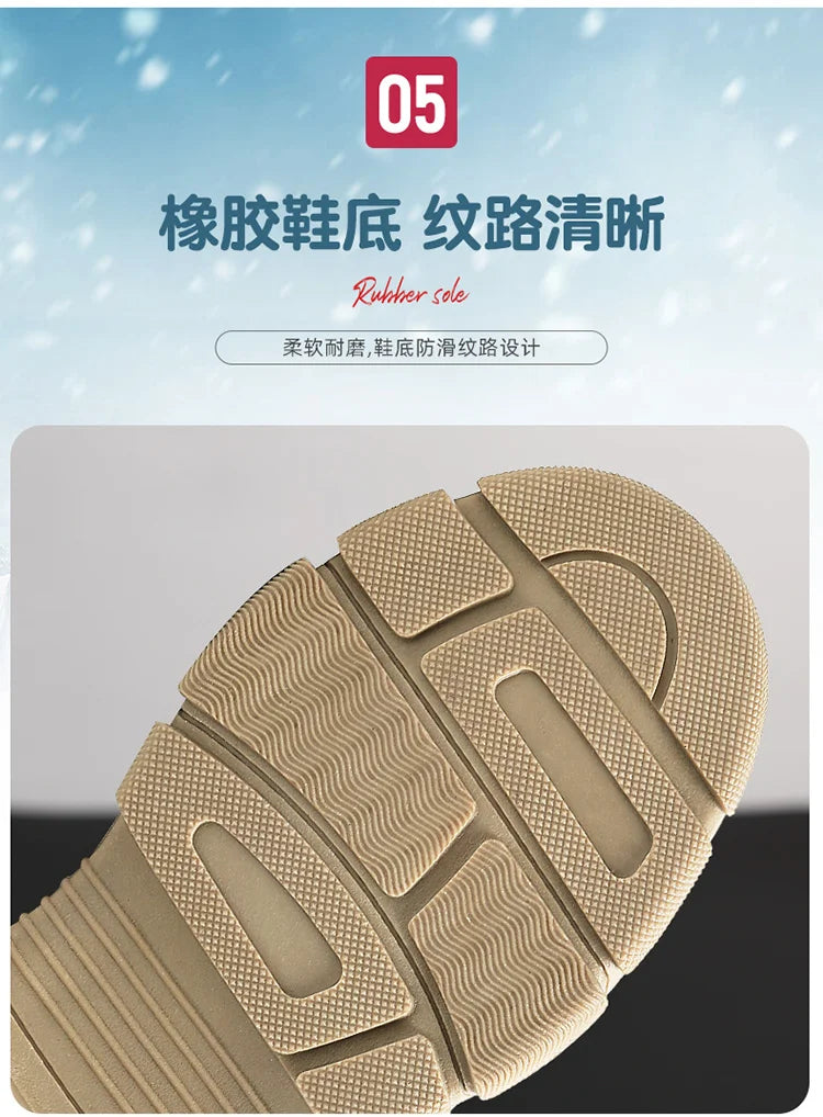 Boots For Kids Girls Boys Children's Winter Tooling Cotton Boot Casual Kids Shoe Trendy All-match Hard-wearing Fashion Anti-wear