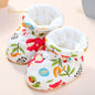 Newborn Baby Shoes for Boys Girls Winter Warm Thicken Plush Toddler Shoes Soft Sole Kids Short Booties Infant First Walker