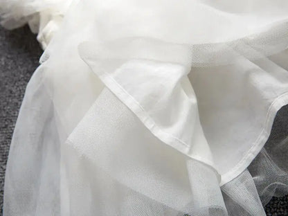 New Born Baby Girl Dress Clothes Christening Dress Classic Infant Baptism Wedding Tulle Dress for Spring Summer 0 3 6 Months