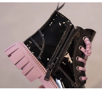 Fashion Kids Boots Girls British Style Children's Ankle Boots Autumn Winter Warm Waterproof Boys Boots 3-15 Years Old Snow Boots