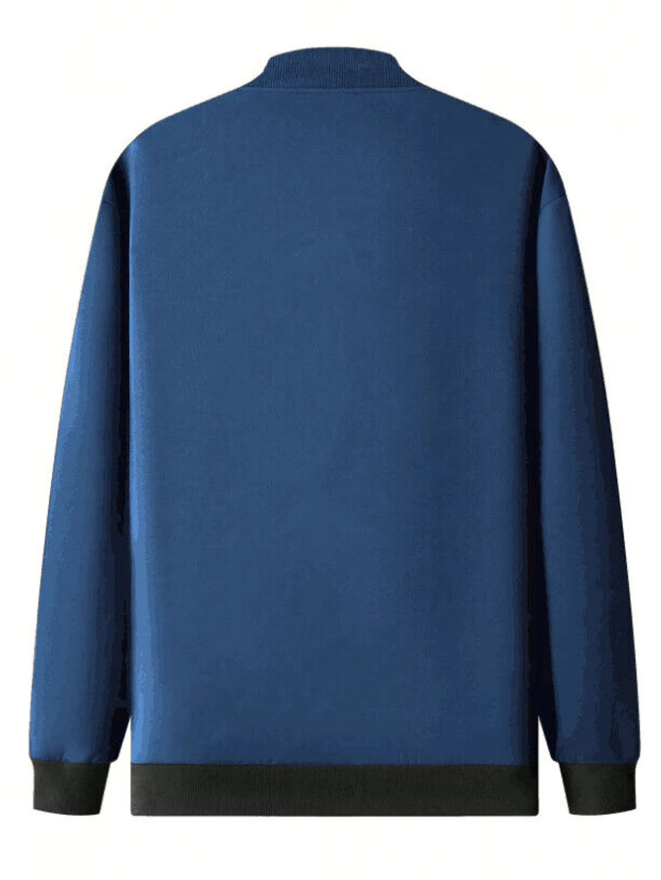 2025 Spring and Autumn New Baseball Collar Short Loose Solid Color Jacket Men's Business Casual Thin Coat Trend