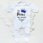 The Prince Has Arrived Print Baby Baby grow Sleepsuit Vest Bodysuit Newborn Boys Coming Home Hospital Clothes Infant Shower Gift