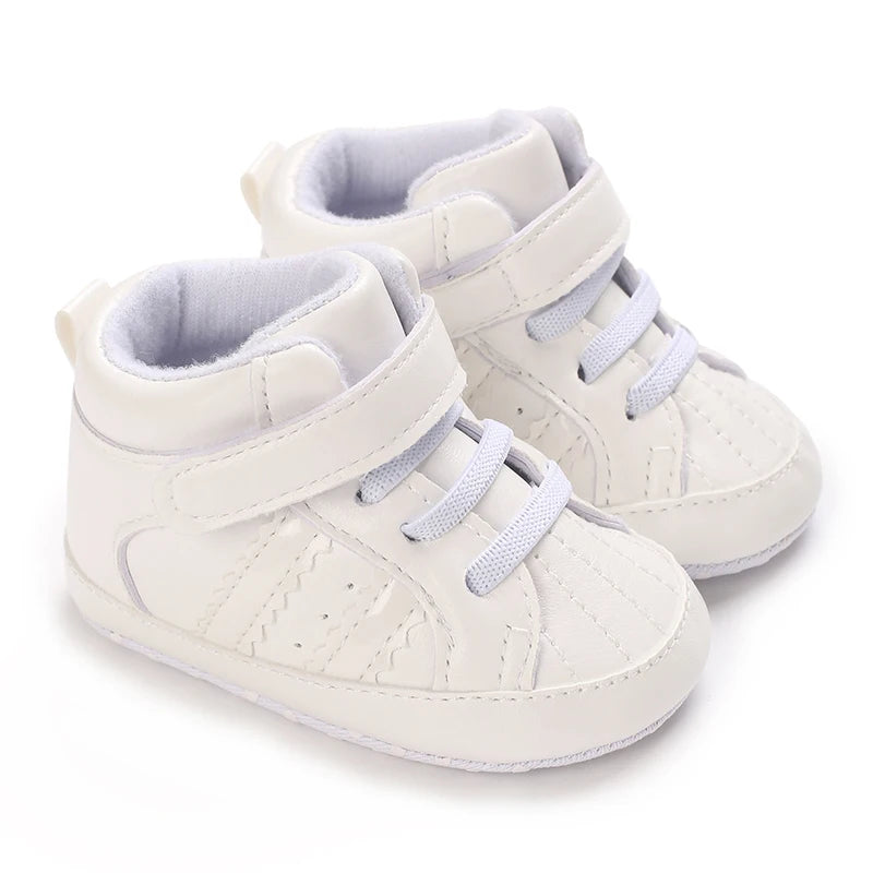 0-18M Baby Shoes Boy Newborn Infant Toddler Casual Comfort Cotton Sole Anti-slip PU Leather First Walkers Crawl Crib Shoes