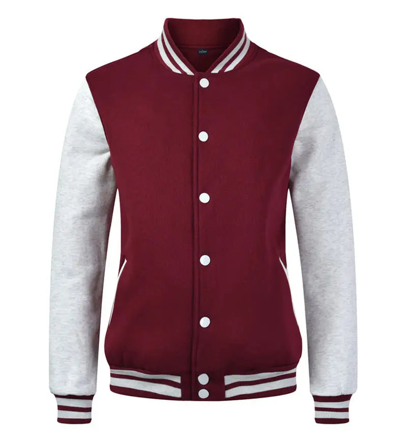 Baseball Jackets Men New Fashion Design Slim Fit College Varsity Coat Women's Jacket Support Custom Print Photo/Text