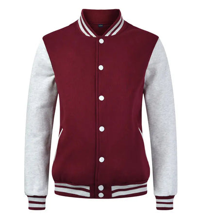 Baseball Jackets Men New Fashion Design Slim Fit College Varsity Coat Women's Jacket Support Custom Print Photo/Text
