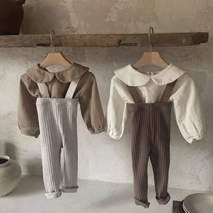 Toddler Baby Boys Girl Casual Pants Spring Autumn Baby Boys Girls Jumpsuit Overall Infant Baby Girls Boys Suspender Pants