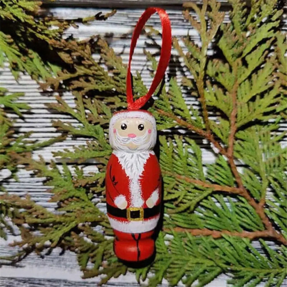Christmas Novel DIY Funny Santa Ornament Holiday Hanging Christmas Tree Decoration Party Decors