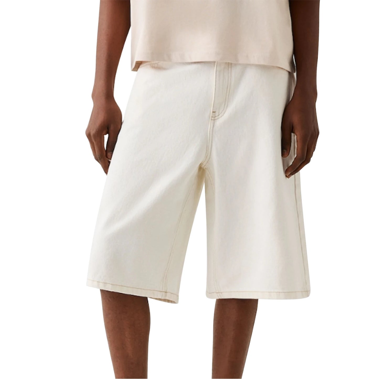 Men Denim Shorts Zipper Button Closure Summer Casual Shorts with Pockets Male Trendy Fashion Short Jeans for Streetwear Y2K 00s