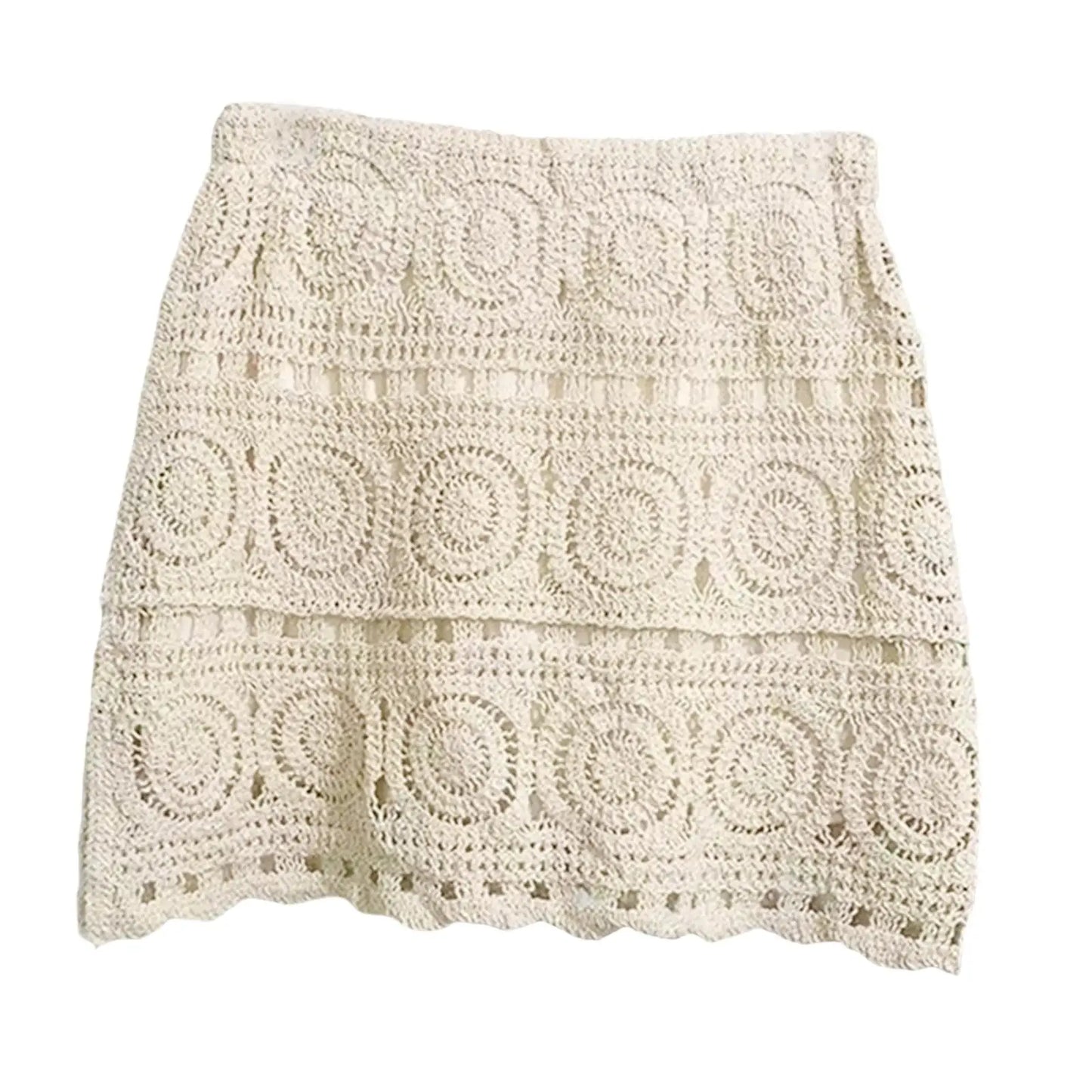 Women Crochet Skirt Comfortable Fashion Beach Skirt for Women Travel Beach