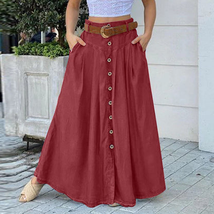 ZANZEA Cargo Skirts Elegant Women Evangelical Faldas  Mujer Office Lady High Waist Saias Summer 2025 Casual Buttons Up Jupes