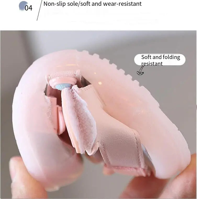 Little Duck Light-up LED Sandals for First Walker Anti-kick Baby Shoes for 0-3 Years Old Pre walker Soft Sole Cartoon for Girl