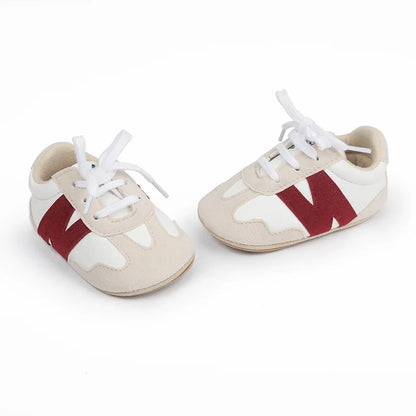 Newborn Baby Sneakers Letter Patchwork Baby Casual Shoes Anti-slip Hundred Toddler Baby Boys Girls Shoes 0-18 Months