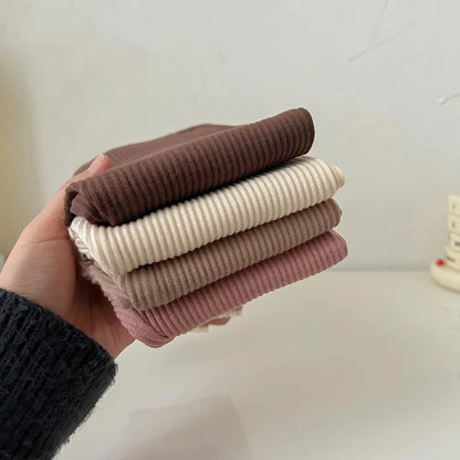 Baby Girl's Skinny Elastic Leggings Infant Trousers Toddler Basic Outwear Pants For 0-3Y