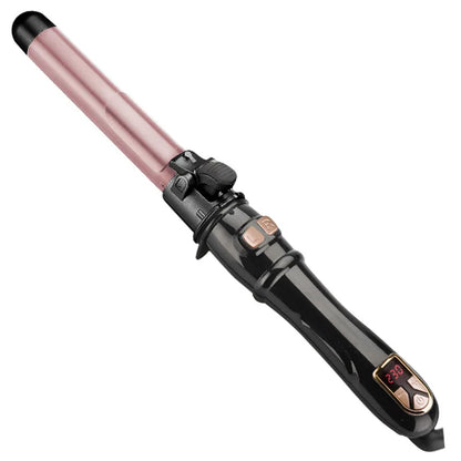 Automatic Hair Curler 1.1inches Rotating Curling Iron with LED Display Fast Heating Curling Wand Hair Curler for Home Travel Use