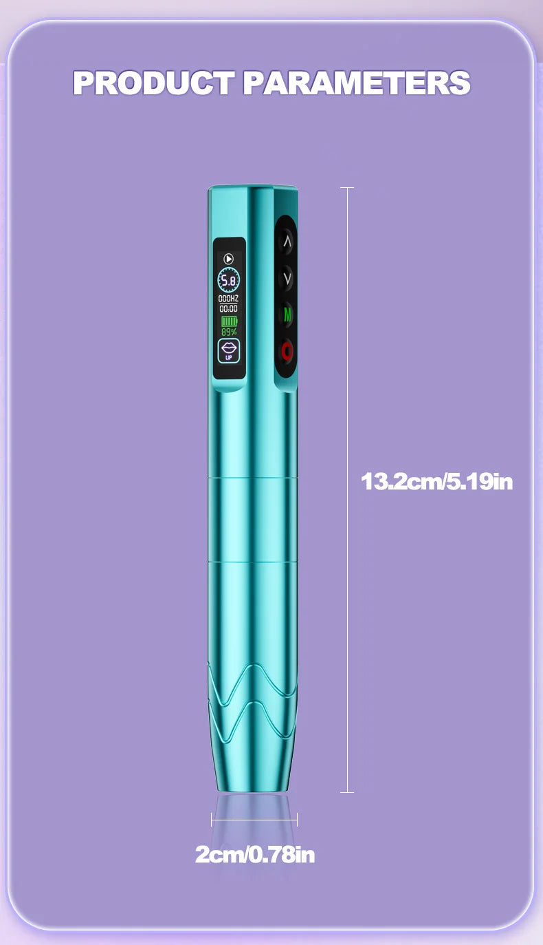 Beauty wireless battery embroidery machine set, integrated contact lens and eyebrow tattooing machine, cross-border source