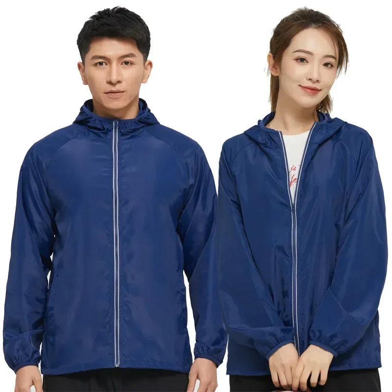 Men's Hiking Jackets Waterproof Women Sun Protection Windbreaker Camping Climbing Outdoor Coat Unisex Portable Clothes