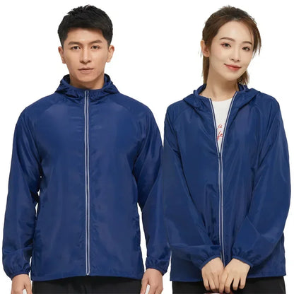 Men's Hiking Jackets Waterproof Women Sun Protection Windbreaker Camping Climbing Outdoor Coat Unisex Portable Clothes