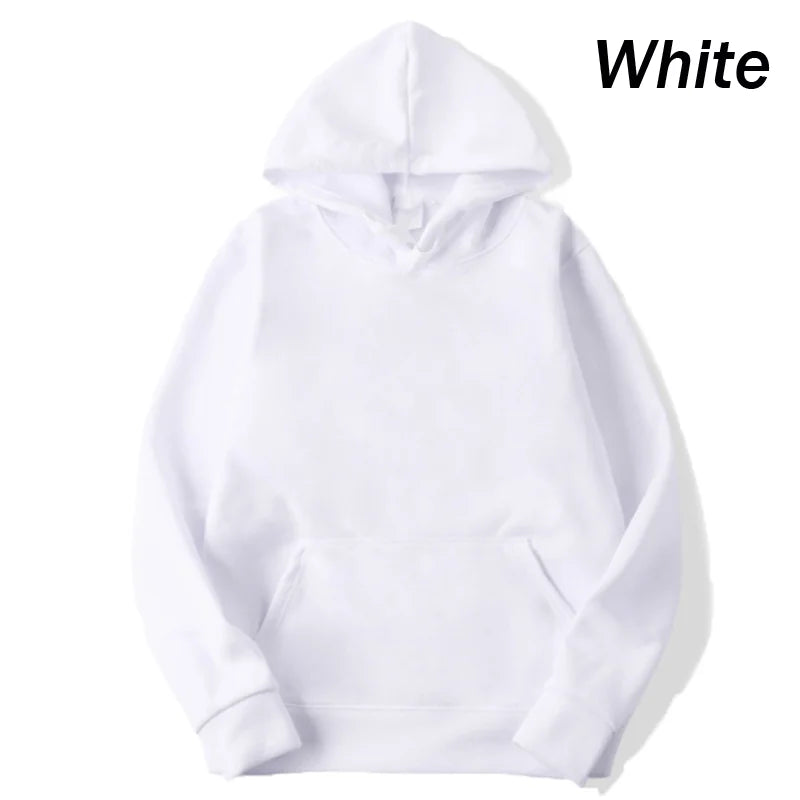 New Men's solid color hoodie autumn/winter fashion sportswear casual pullover couple street wear long sleeved top