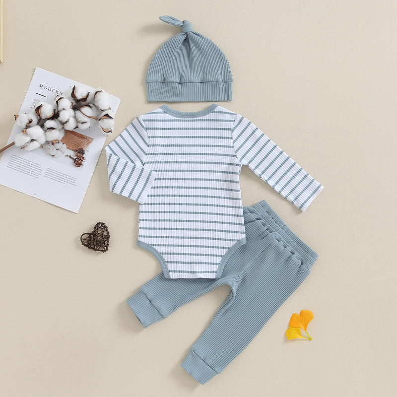 Mubi neo 0 to 18 Months Infant Set Newborn Baby Boy Clothing Top and Bottom Set Striped Children's Fashion for Babies Boy Outfits