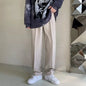 Spring Summer New Men Straight Casual Pants Korean Loose Suit Trousers Baggy White Elegant Pant Male Streetwear Y2k Men Clothing