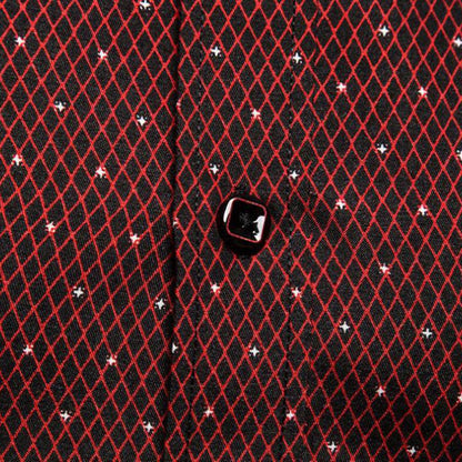 Men Shirt Formal Men Top Single-breasted Summer Top Lapel Summer Shirt Dot Print Shirt Business Shirt ropa hombre camisas