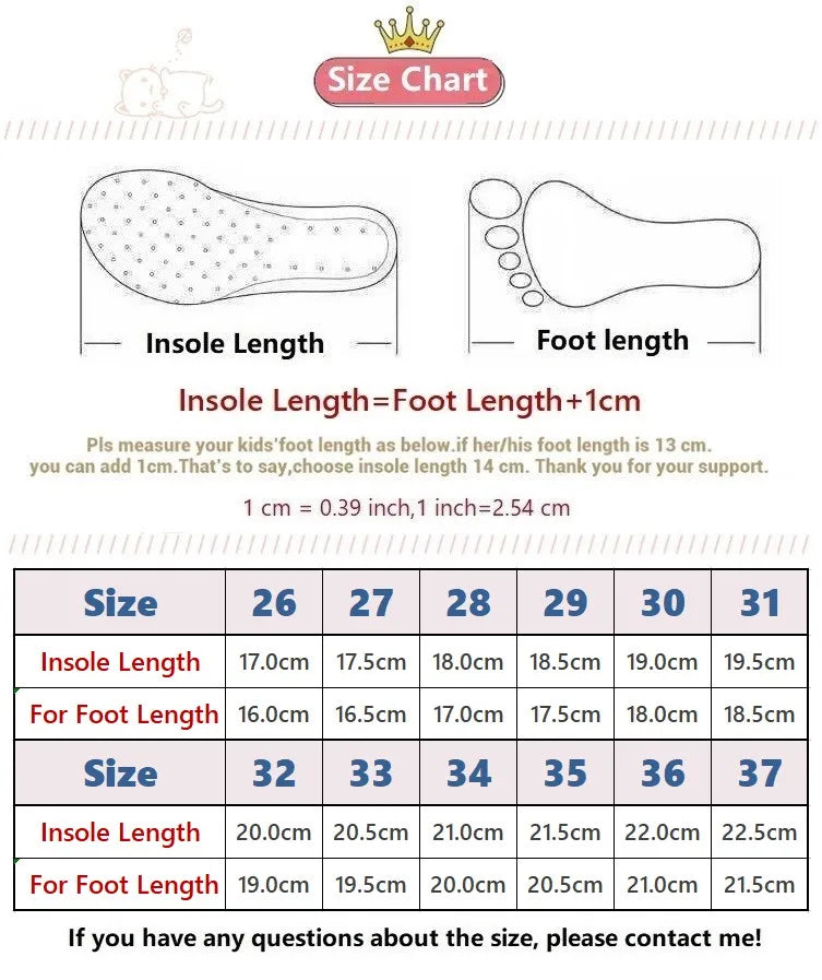 Fashion Kids Boots Girls British Style Children's Ankle Boots Autumn Winter Warm Waterproof Boys Boots 3-15 Years Old Snow Boots