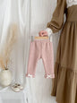 2025 Winter New Baby Plus Velvet Thick Leggings Cotton Girls Cute Bow Warm Trousers Infant Fleece Casual Pants Toddler Clothes