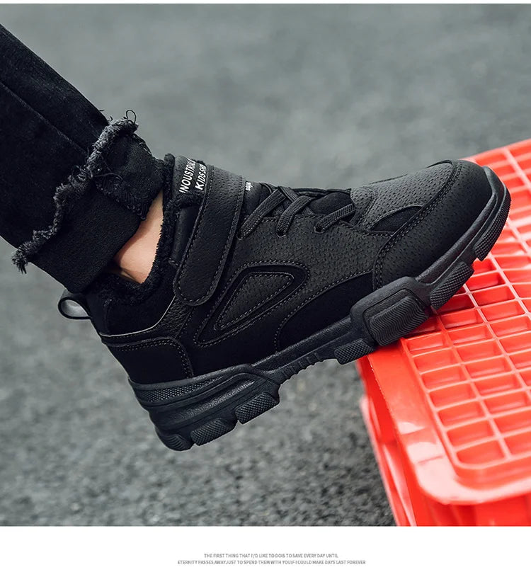 Boots For Kids Girls Boys Children's Winter Tooling Cotton Boot Casual Kids Shoe Trendy All-match Hard-wearing Fashion Anti-wear