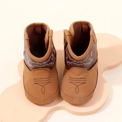 Baby Boots Made Of Soft PU and High-quality Cotton 2024 New Autumn and Winter Short Boots With Rubber Soles and Anti Slip Baby