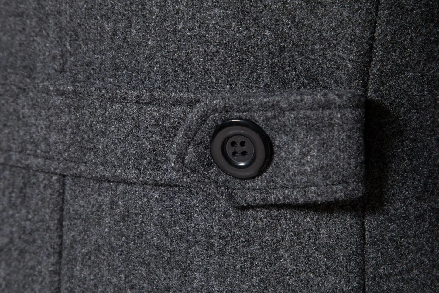 Spring Long Woolen Coats Men Fashion Double Breasted Trench Coats Autumn Turn Down Collar Slim Fit Windbreaker Male Outwear