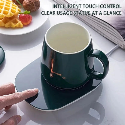 1. Winter Must-Have! Smart Self-Heating Mug 55°C Constant Warmth | Gift Box w/Spoon, Perfect for Camping & Gifts | Seasonal SALE