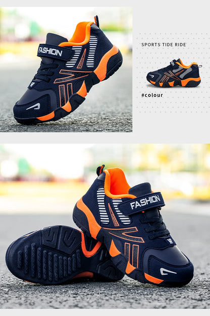 Children Boys Shoes School Sports Fashion Leather For Kids Tennis Casual Sneakers Children's Boy Running 7-12 Years Walking Shoe
