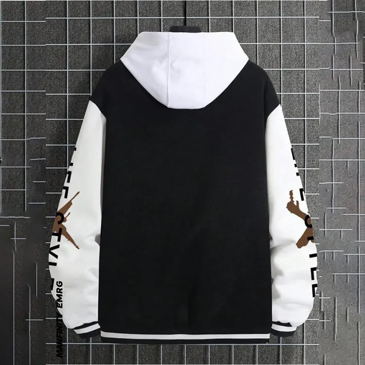 2025 New Jacket Coat Letter Printed  Wear Men Baseball Jacket Casual Long Sleeve Stand Jackets Men's Coats Sweatshirts Outerwear