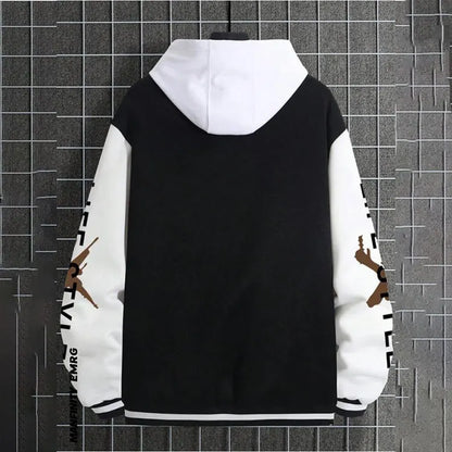 2025 New Jacket Coat Letter Printed  Wear Men Baseball Jacket Casual Long Sleeve Stand Jackets Men's Coats Sweatshirts Outerwear