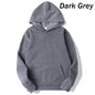 New Men's solid color hoodie autumn/winter fashion sportswear casual pullover couple street wear long sleeved top