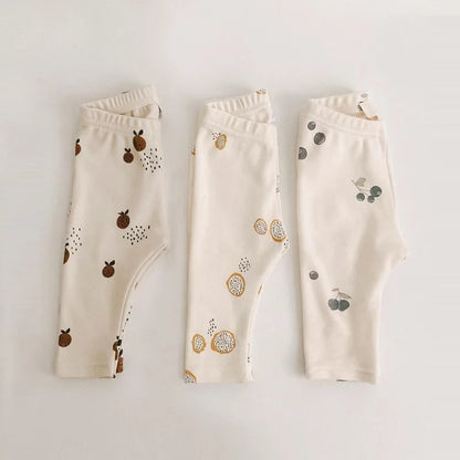 0-3T Newborn Kid Baby Boys Girls Clothes Print Cotton Pant Cute Sweet Bottoms Baby Trousers Home wear Leggings Outfit