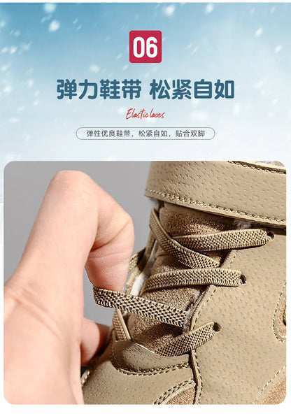 Boots For Kids Girls Boys Children's Winter Tooling Cotton Boot Casual Kids Shoe Trendy All-match Hard-wearing Fashion Anti-wear