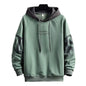 Pullover Sweatshirt Breathable Winter Hooded Plush Lining Men Sweatshirt Thick Skin-Touch Pullover Hoodie Daily Clothing