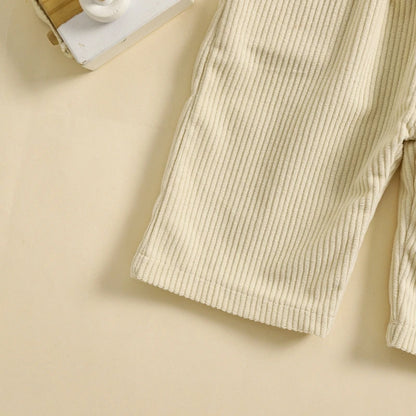 2025 Lorrainian 3-24M Baby Girl Summer Overalls Infant Wide Leg Solid Color Jumpsuit Front Pocket Suspender Pants Outfits