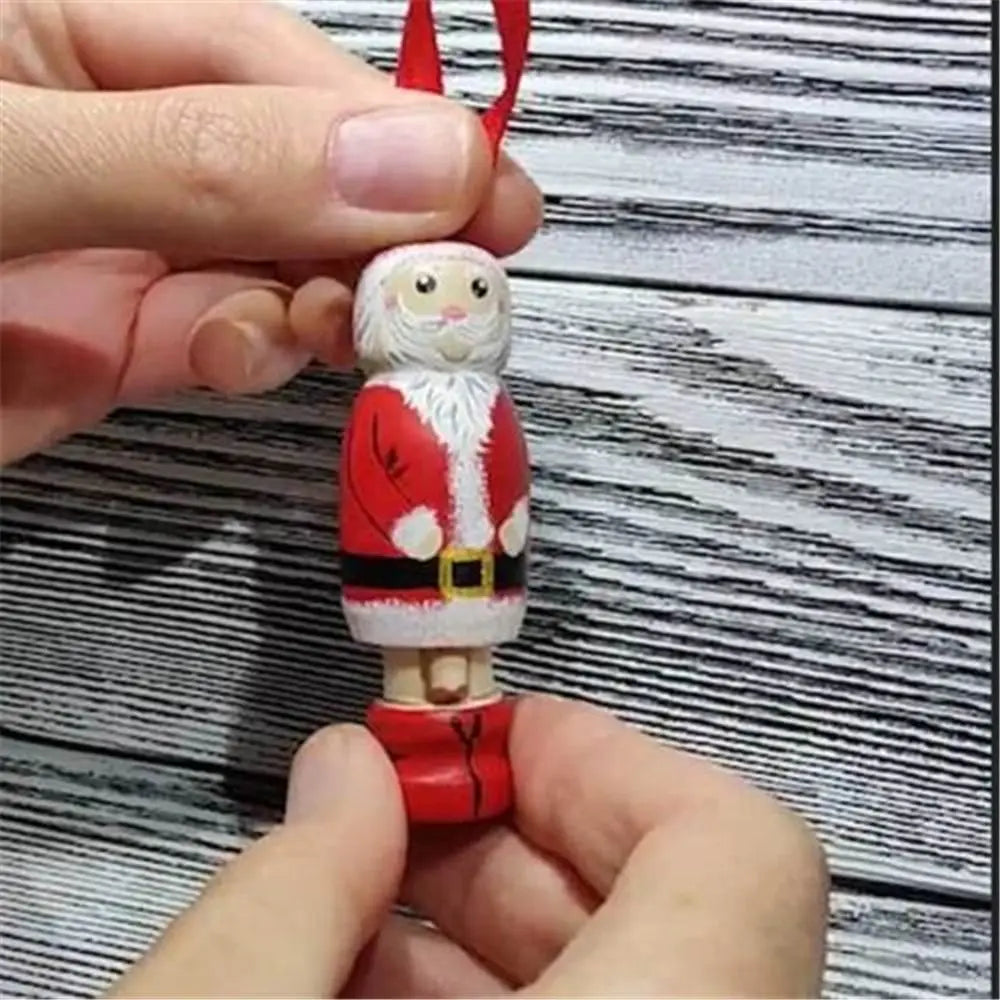 Christmas Novel DIY Funny Santa Ornament Holiday Hanging Christmas Tree Decoration Party Decors