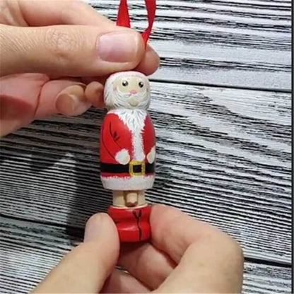 Christmas Novel DIY Funny Santa Ornament Holiday Hanging Christmas Tree Decoration Party Decors