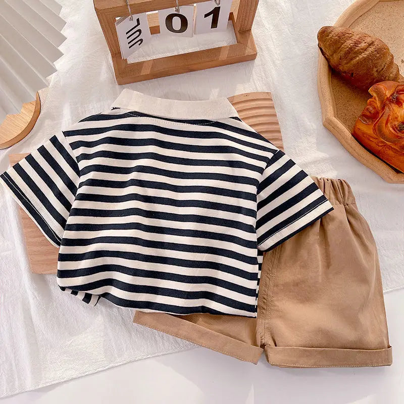 Kids Boys Girls Clothes Sets Baby Tee Shirt + Pants Infant Toddler Children Wears T-shirt + Shorts Outfits Suits 1 2 3 4 Years