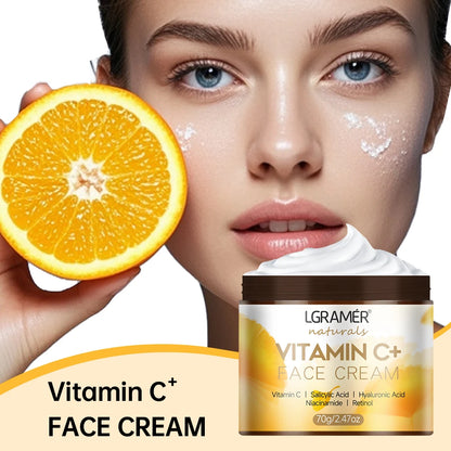 Vitamin C Face Cream Retinol Smooth Wrinkle Moisturizing Firming Hyaluronic Lightening Repairing Smooth Skincare Whitening Cream