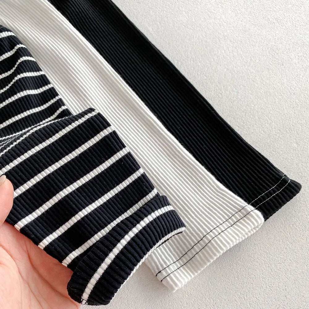 MILANCEL 2025 Autumn Baby Pants 0-3 Y Korean Style Toddler Girls Solid Big PP Leggings Infant Boys Cotton Slim Fit Trousers