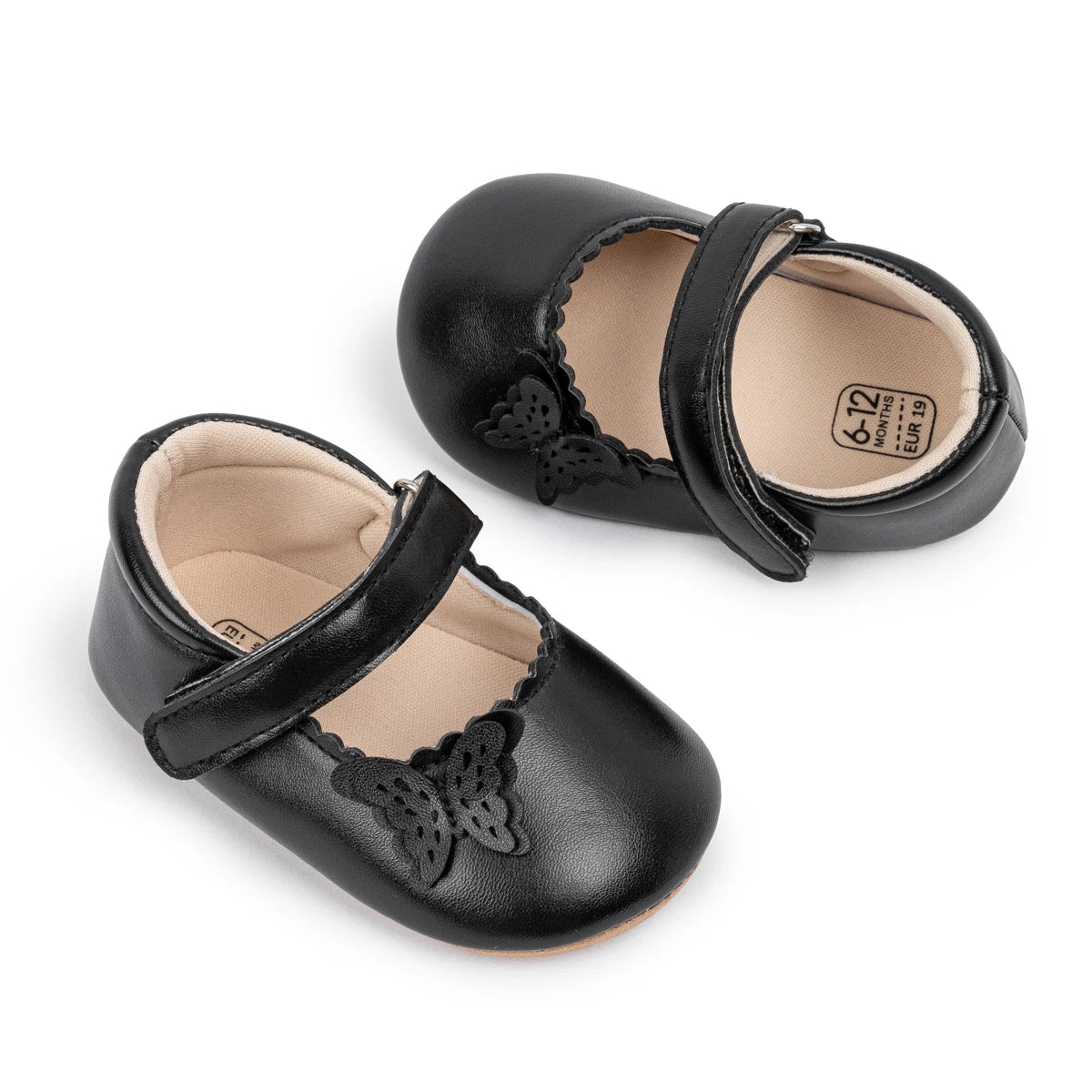 Girls Princess Shoes Bowknot Rubber Sole Anti-slip PU Leather Baby Shoes Newborns First Walkers Crib Shoes Spring Autumn